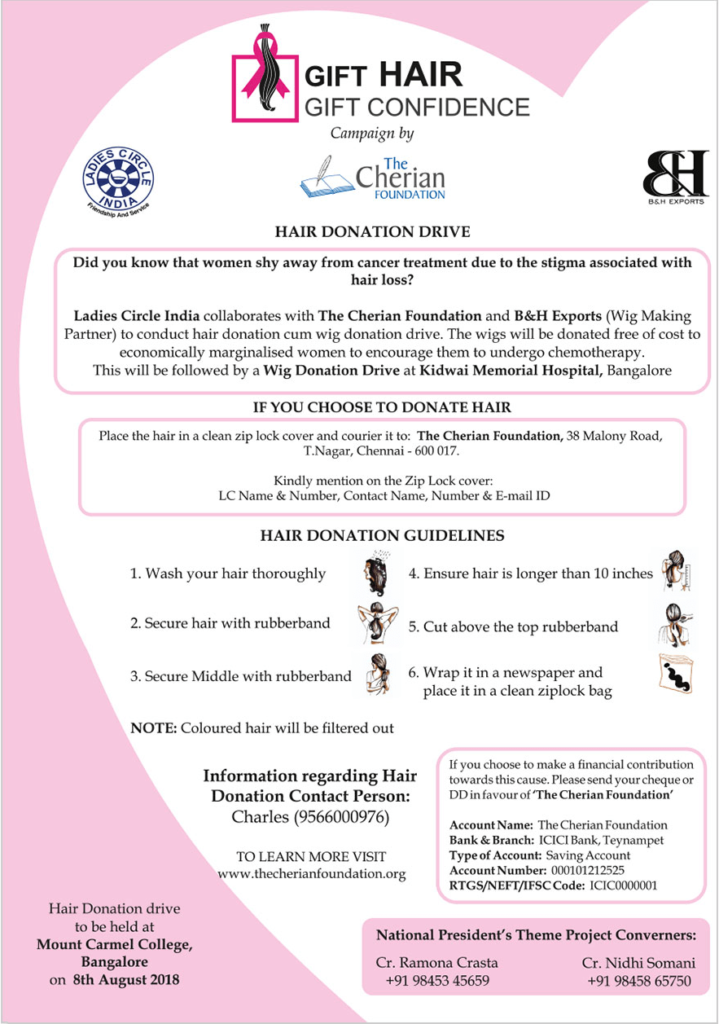 Gift Hair & Gift Confidence The Cherian Foundation